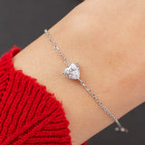 Gourmette en argent rhodié garantie