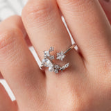 Bague en argent rhodie tendance