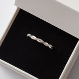 Bague en argent rhodie tendance