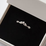 Bague en argent rhodie tendance