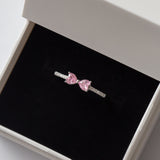 Bague en argent rhodie tendance