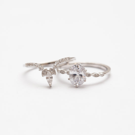 Bagues en argent rhodié tendance