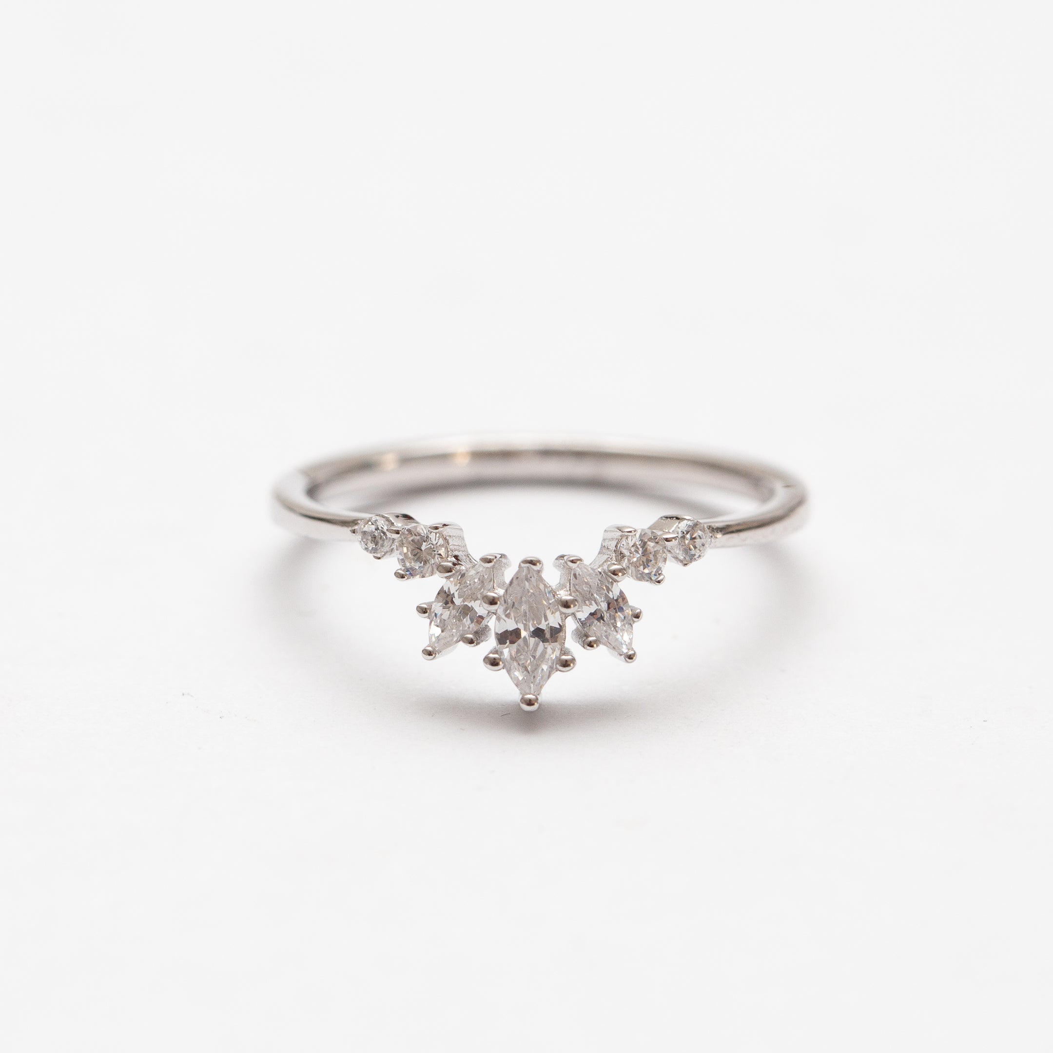 Bagues en argent rhodié tendance