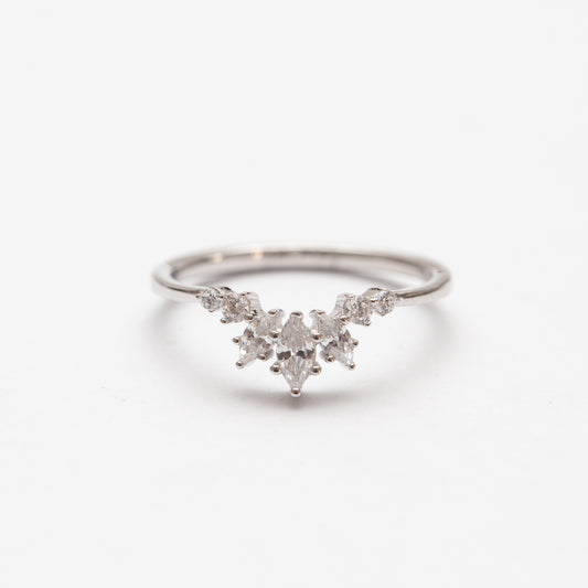 Bagues en argent rhodié tendance