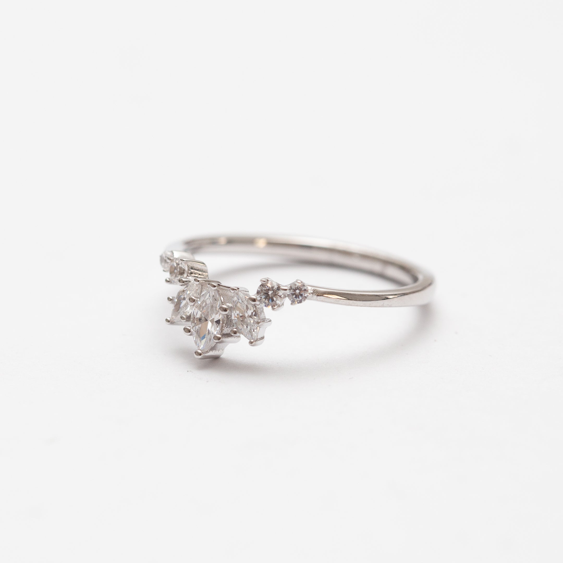 Bagues en argent rhodié tendance
