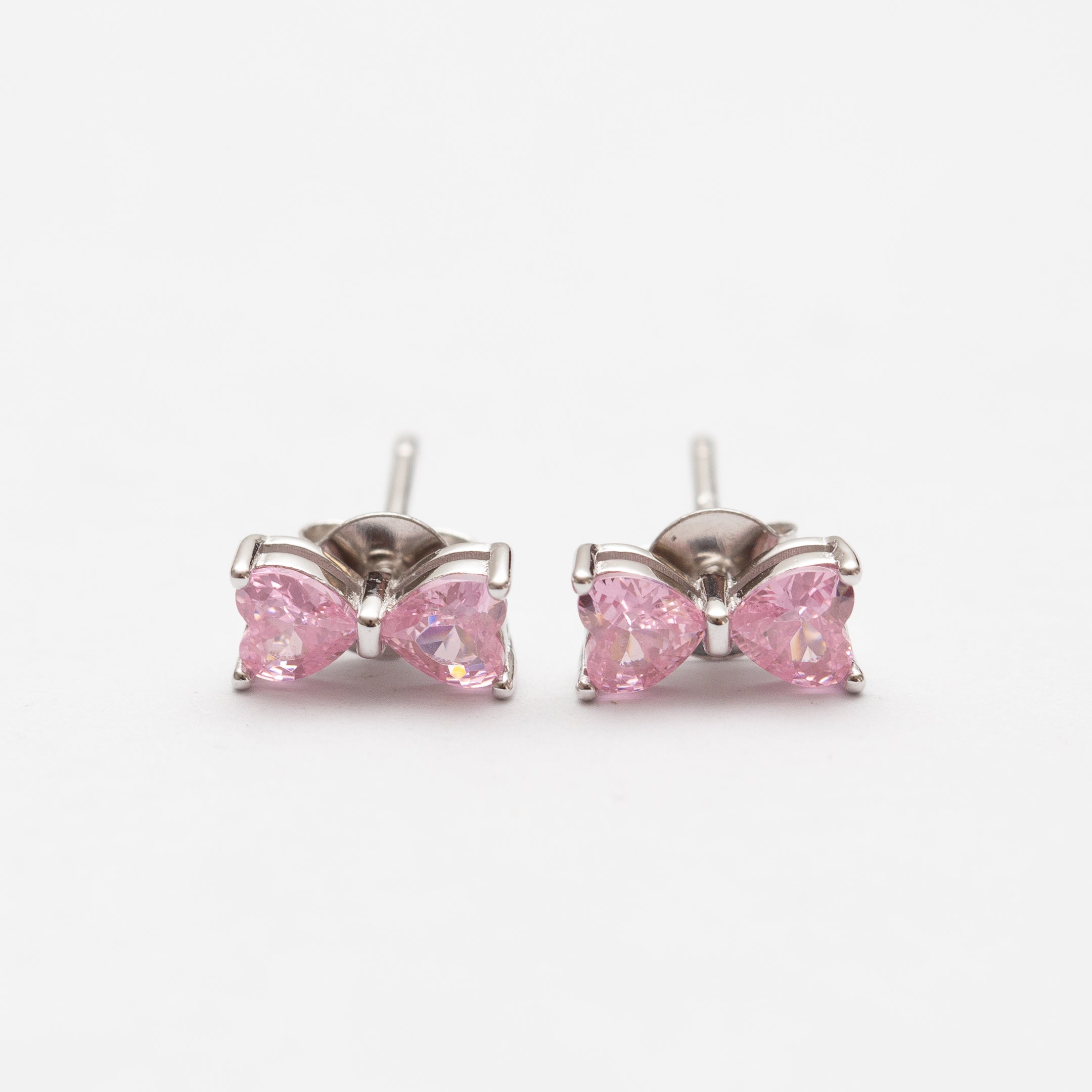 Boucles d'oreilles en argent rhodié tendance