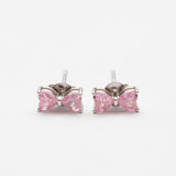 Boucles d'oreilles en argent rhodié tendance