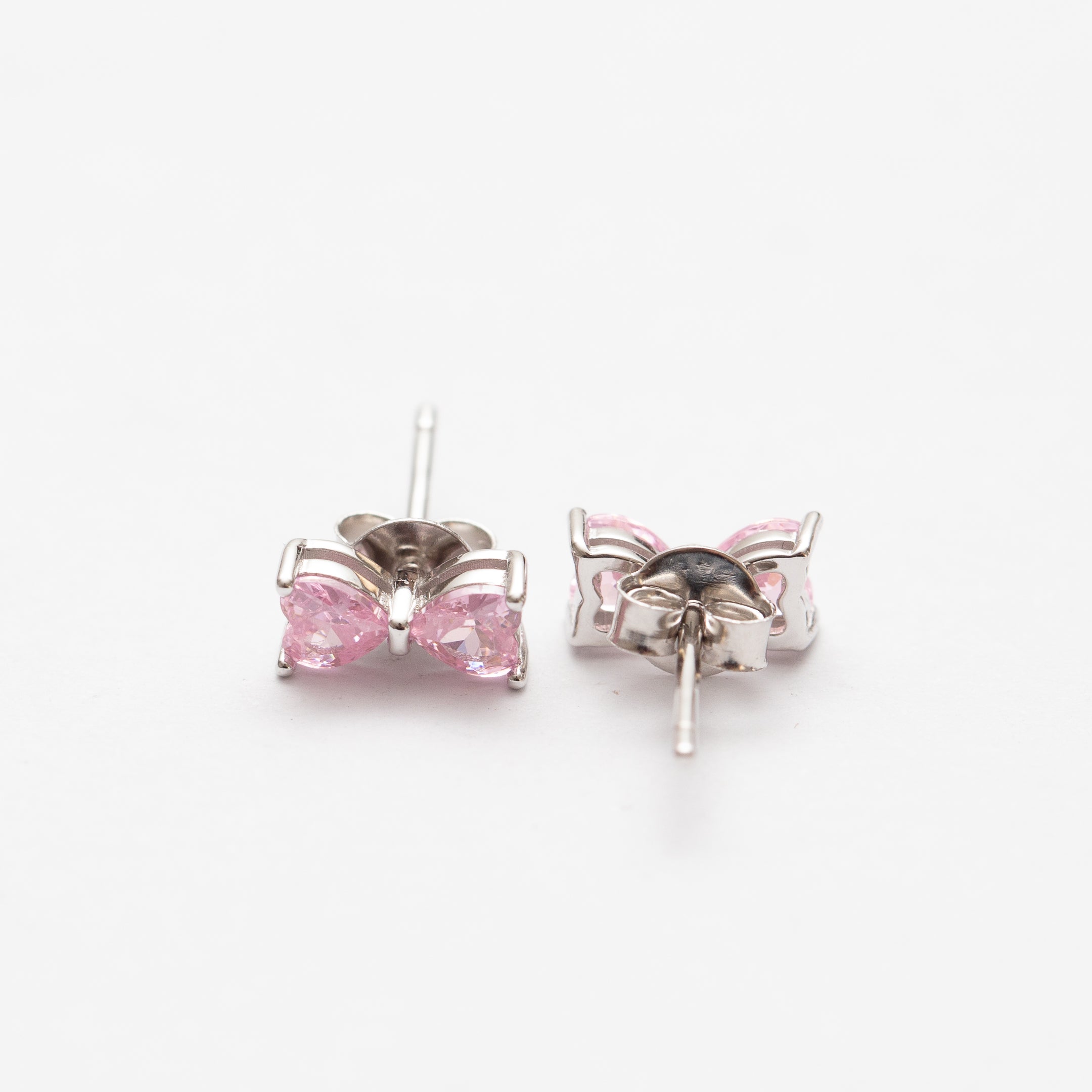 Boucles d'oreilles en argent rhodié tendance