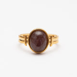 Bague Acier tendance - Pierre naturelle