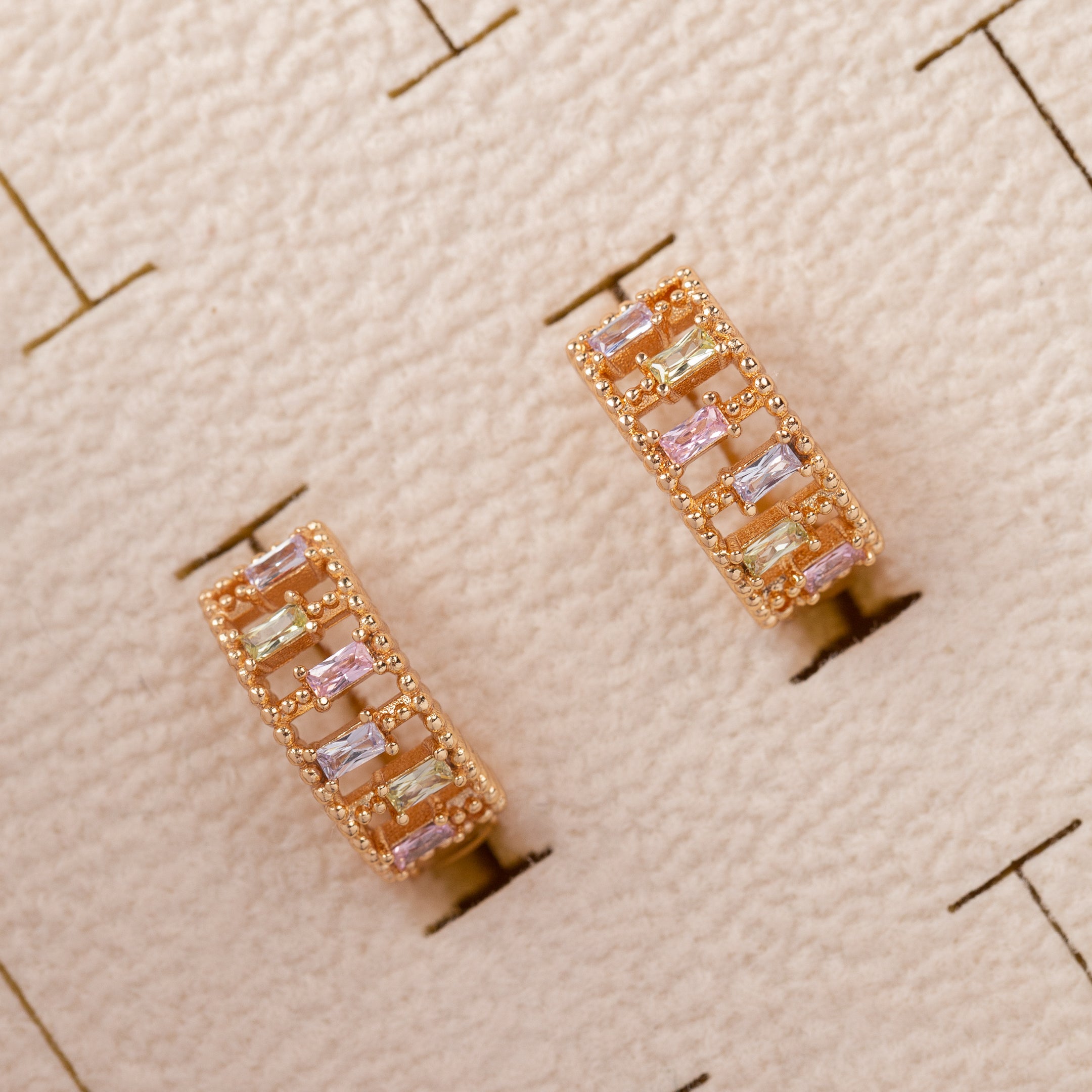 Boucles d'oreilles 18K en Plaqué Or