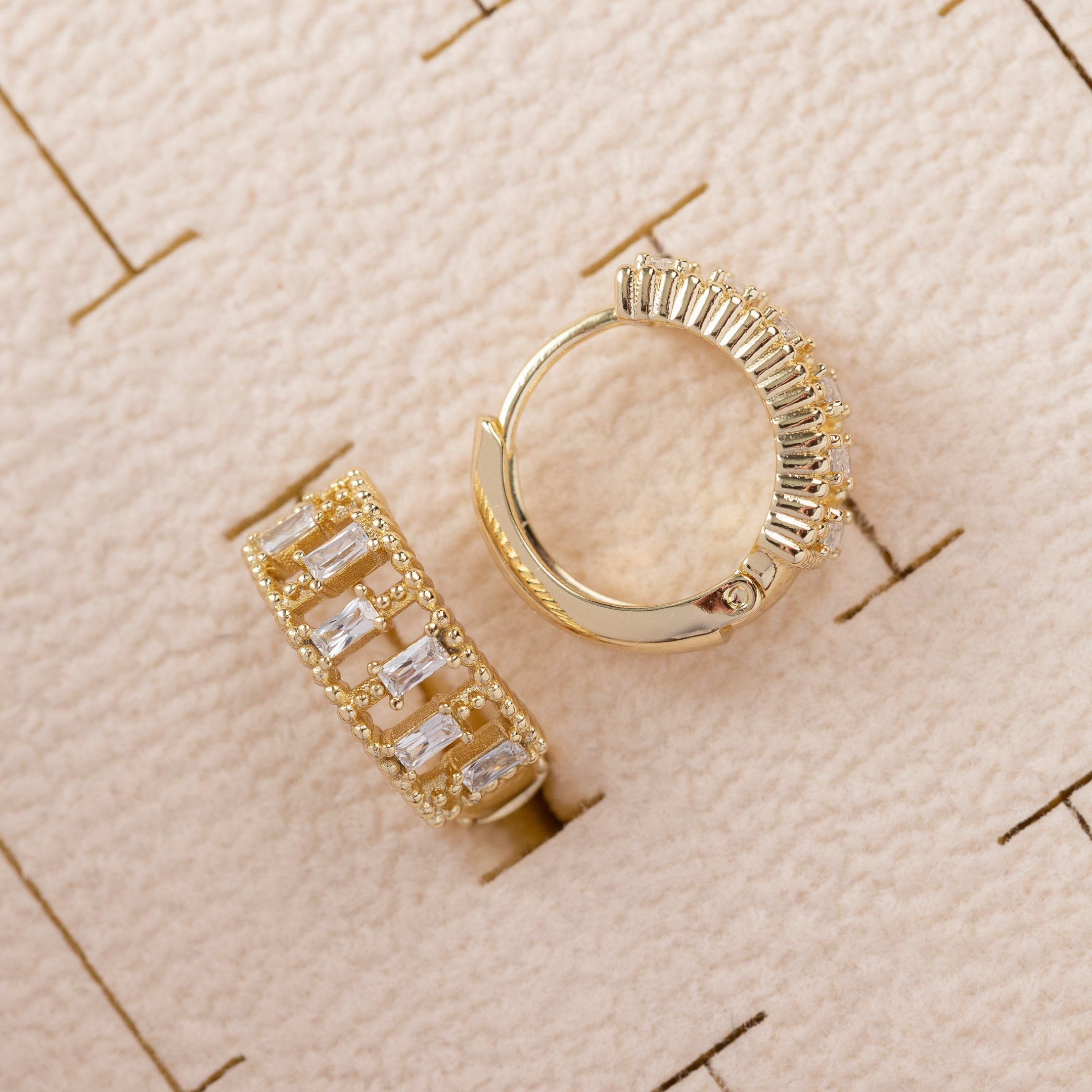 Boucles d'oreilles 14K en Plaqué Or