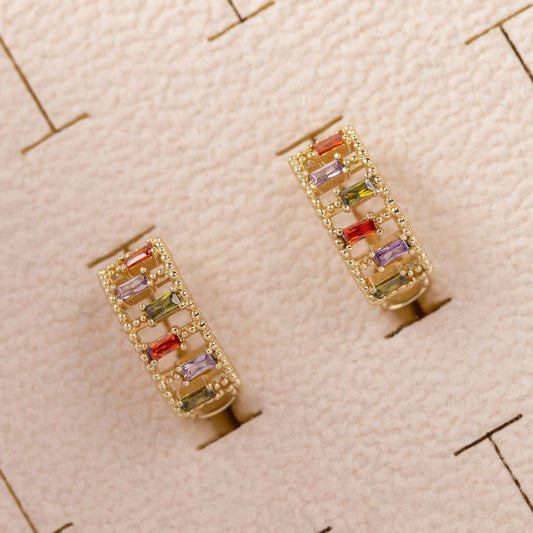 Boucles d'oreilles 14K en Plaqué Or