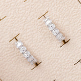 Boucles d'oreilles 14K en Plaqué Or Blanc