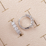 Boucles d'oreilles 14K en Plaqué Or Blanc