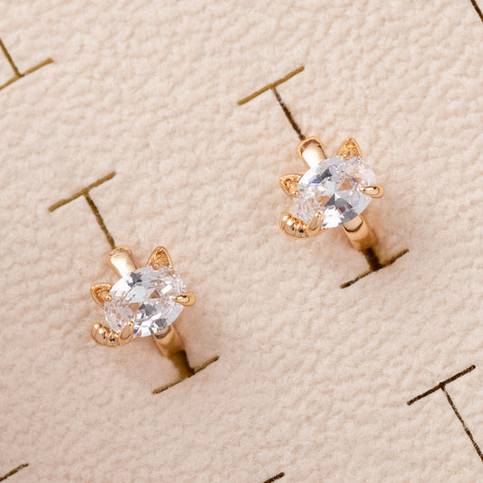 Boucles d'oreilles 18K en Plaqué Or