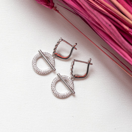 Boucle d'oreille argent Rhodié garanti soldeargent - 40% MC10