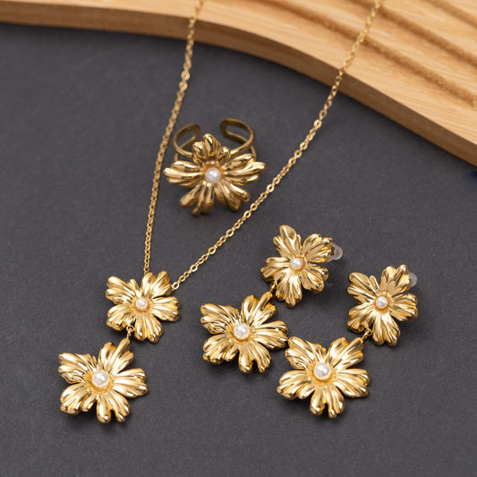 Ensemble FLORA 3 pièces en Acier Inoxydable Garanti