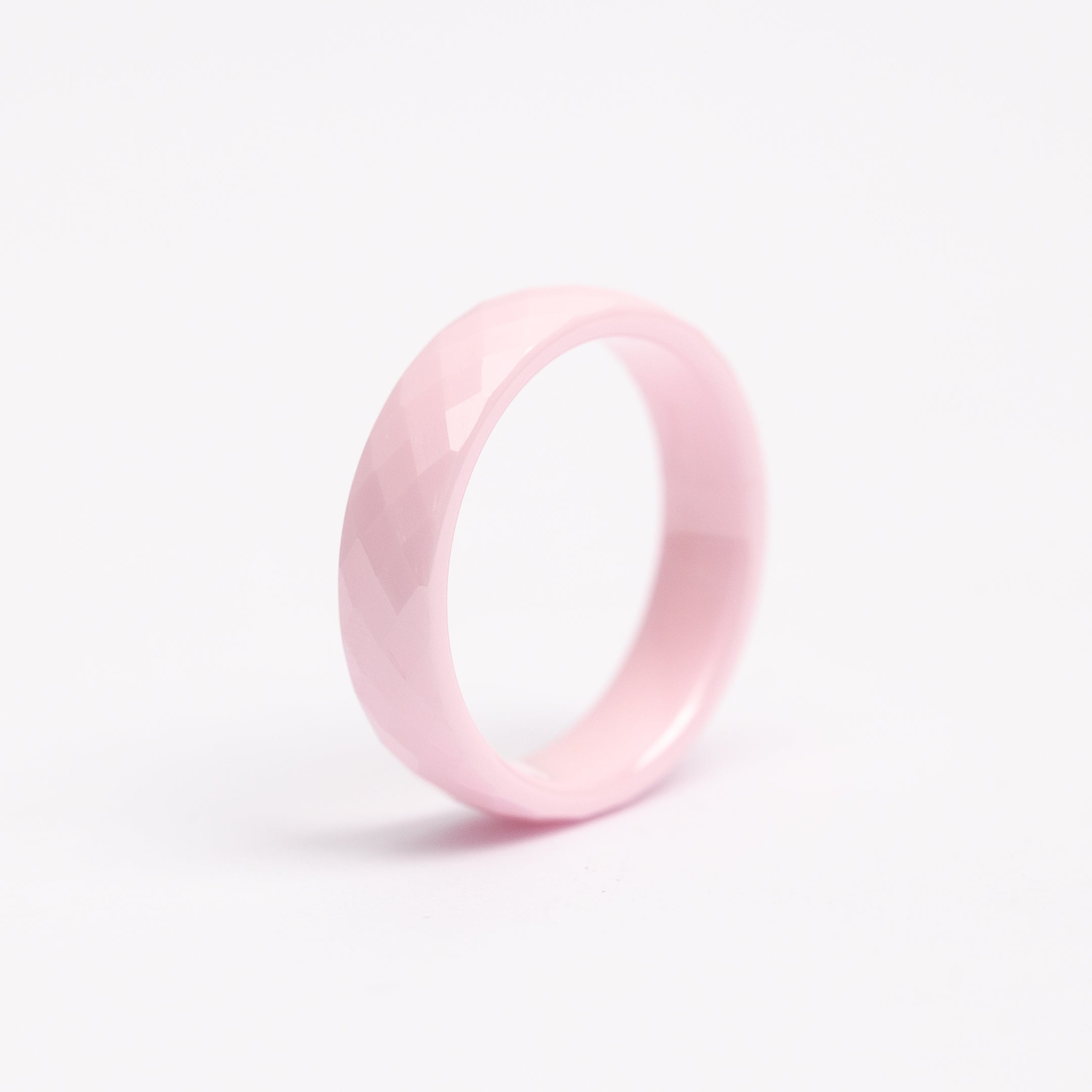 Bague en acier inoxydable garantie - Rose