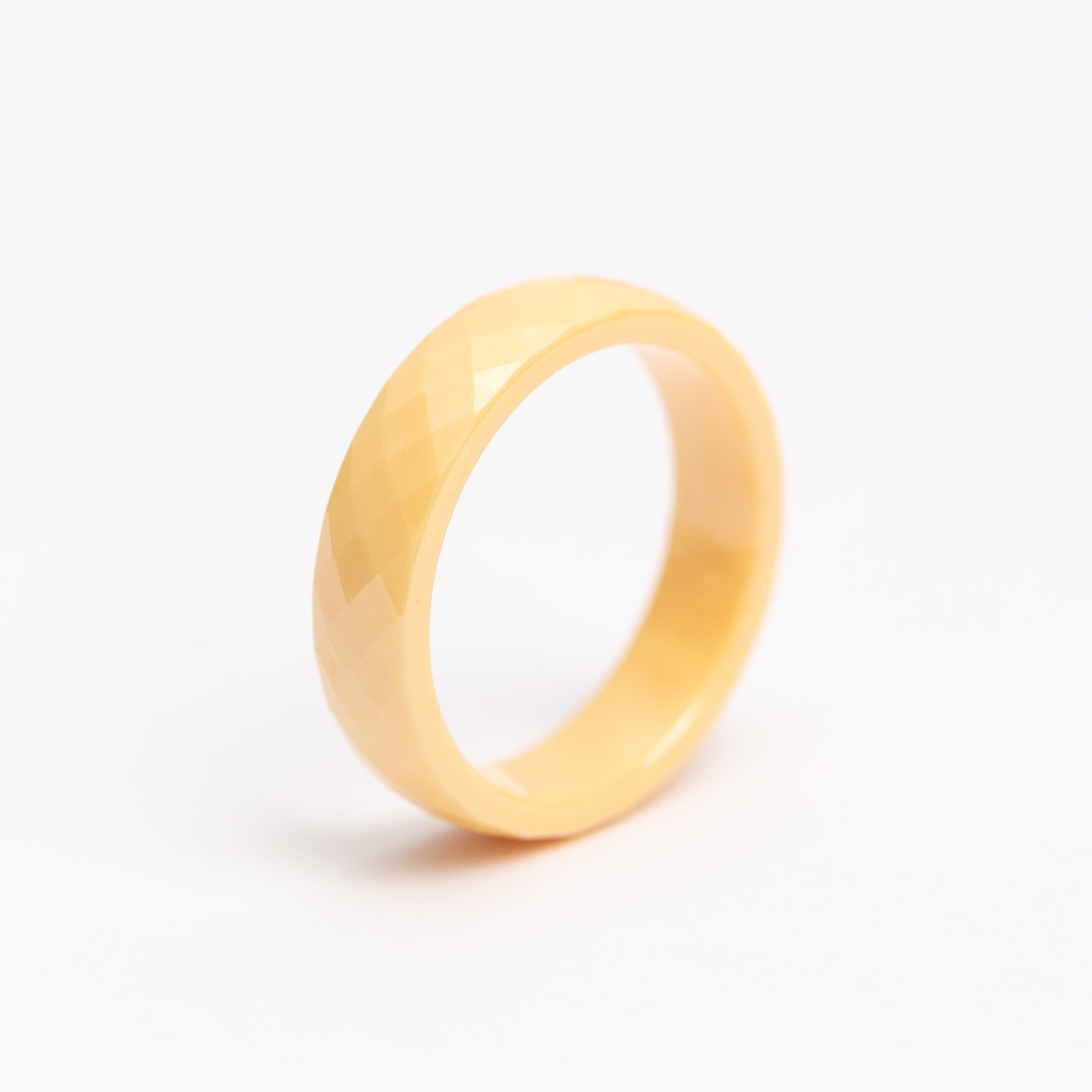 Bague en acier inoxydable garantie - Jaune