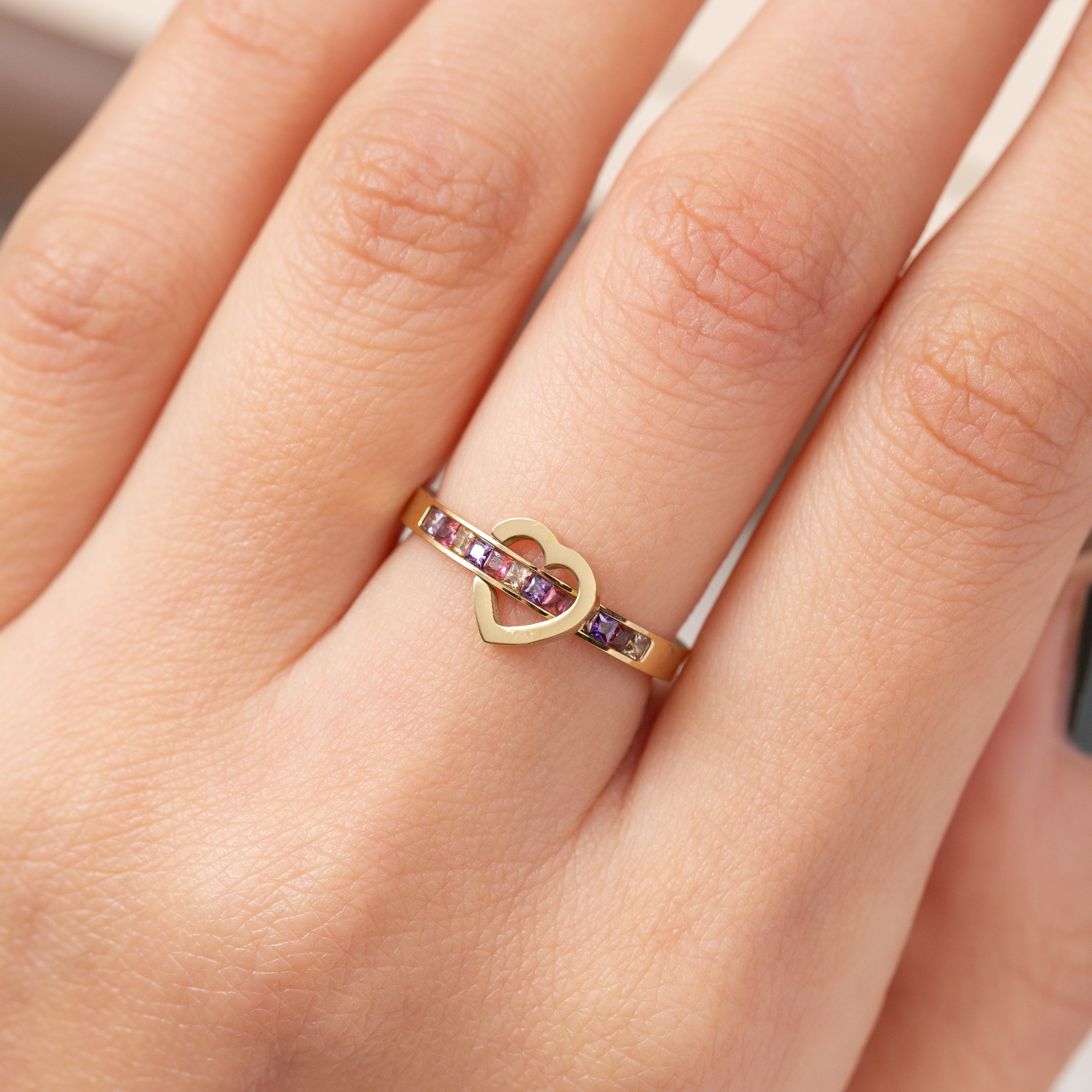 Bague en acier inoxydable garantie
