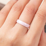 Bague en acier inoxydable garantie - Rose