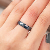 Bague en acier inoxydable garantie - Bleu