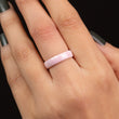 Bague en acier inoxydable garantie - Rose