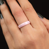 Bague en acier inoxydable garantie - Rose