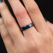 Bague en acier inoxydable garantie - Bleu