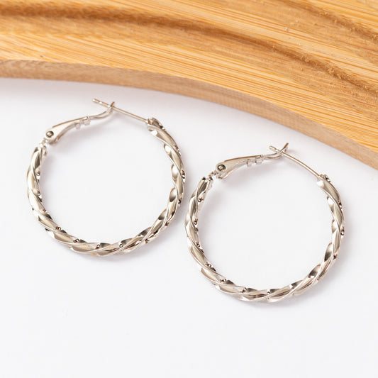 Boucles d’oreilles créoles en plaqué or Xuping xp