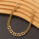 Gourmette 14K en Plaqué Or Xuping xp Pierres Zirconium