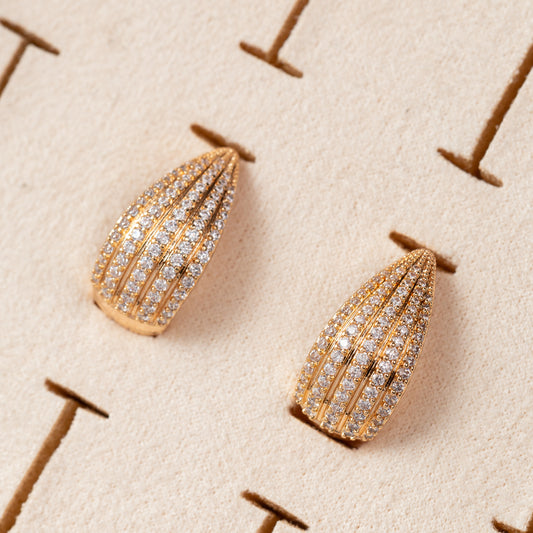 Boucles d'oreilles Plaqué Or Lumina