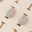 Boucles d'oreilles Plaqué Or Crystal Braid