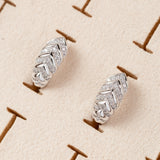 Boucles d'oreilles Plaqué Or Crystal Braid