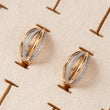 Boucles d'oreilles Plaqué Or ligne d'or