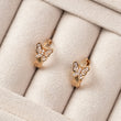 Boucles d'oreilles Plaqué Or Papillon
