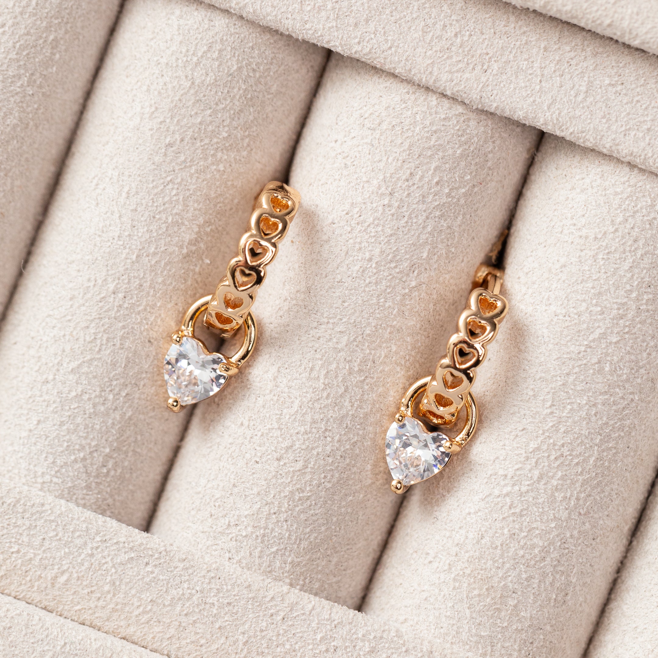 Boucles d'oreilles Plaqué Or Bright Heart