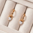 Boucles d'oreilles Plaqué Or Bright Heart