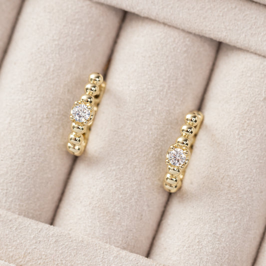 Boucles d'oreilles Plaqué Or Hearty