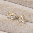Boucles d'oreilles Plaqué Or Flower