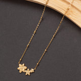 Collier FLOWERS en acier inoxydable garanti, en promotion