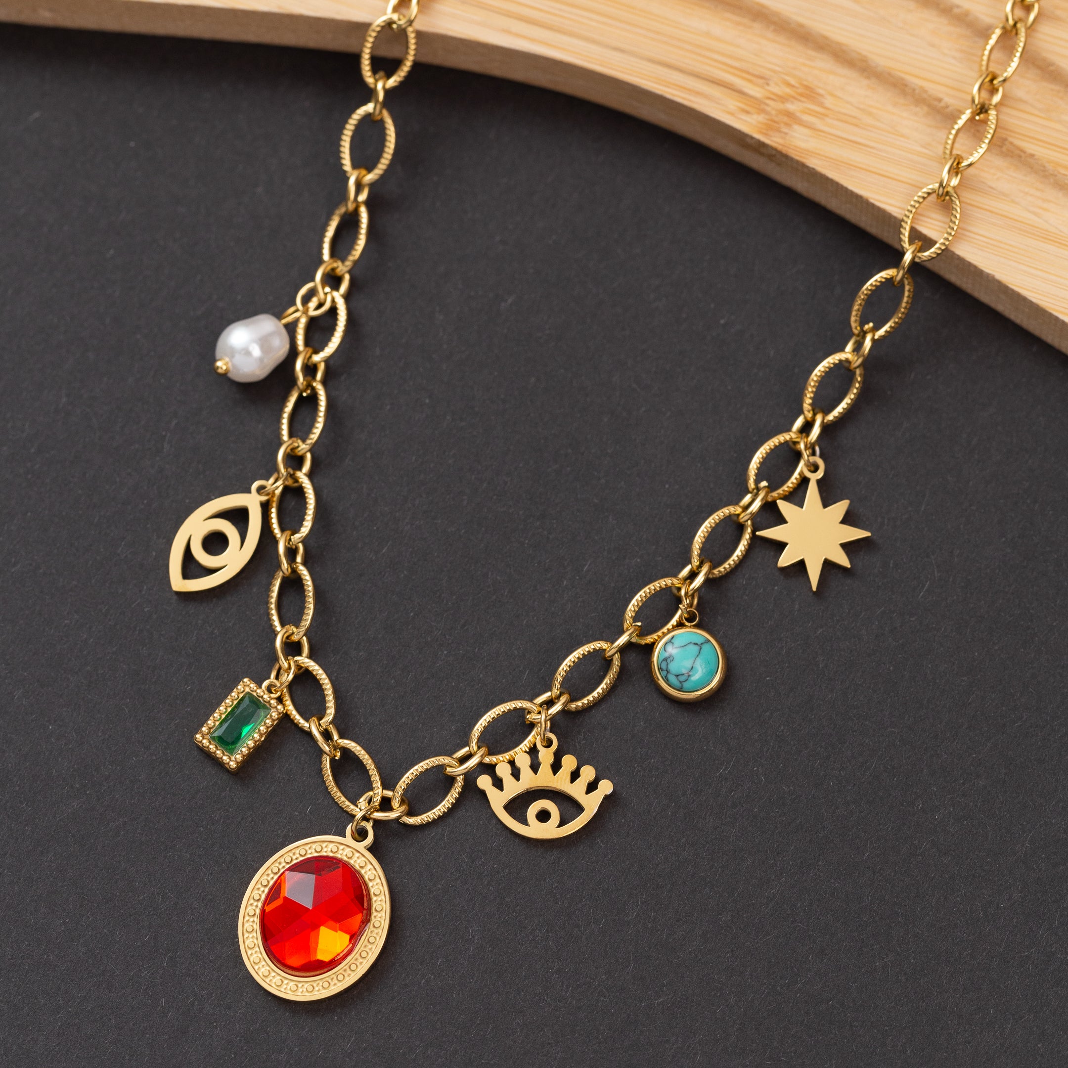 Collier CHARM en acier inoxydable garanti