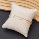 Gourmette HEARTS en acier inoxydable garantie