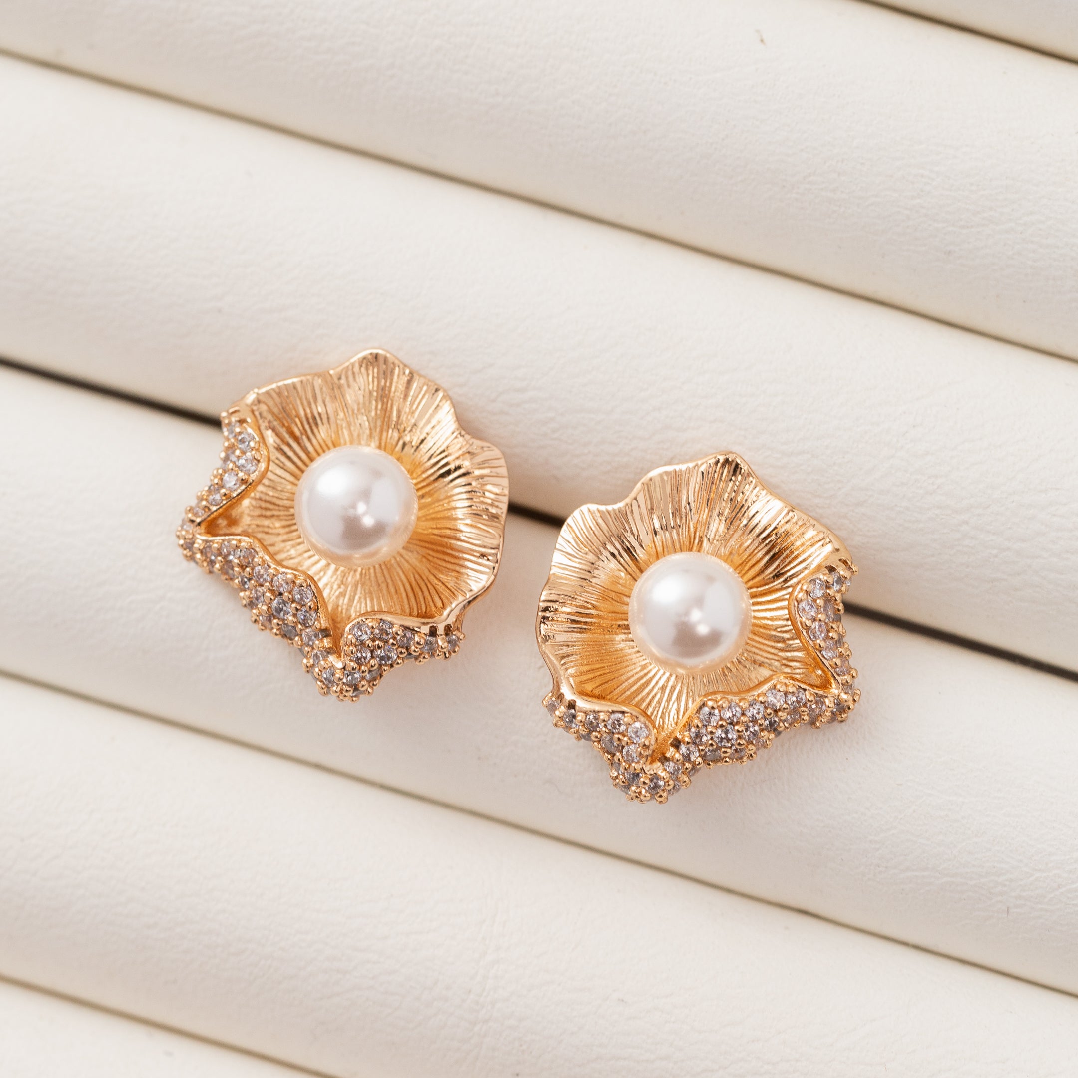 Boucles d'oreilles GLOW en Plaqué Or