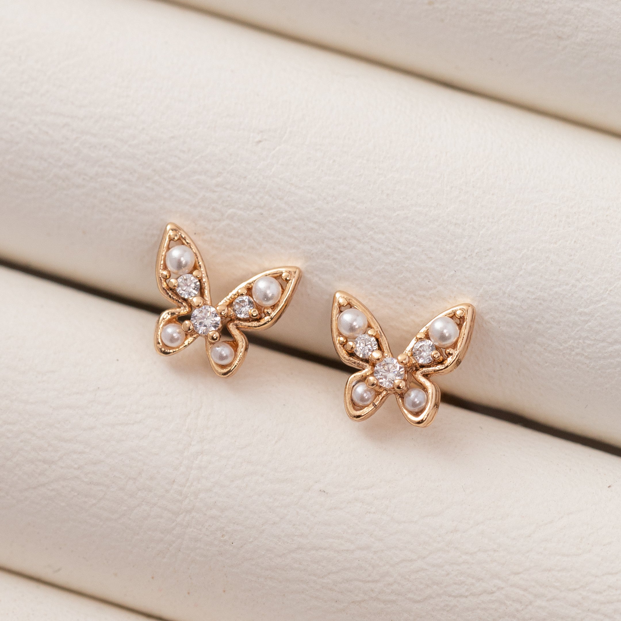 Boucles d'oreilles BATTERFLY en Plaqué Or