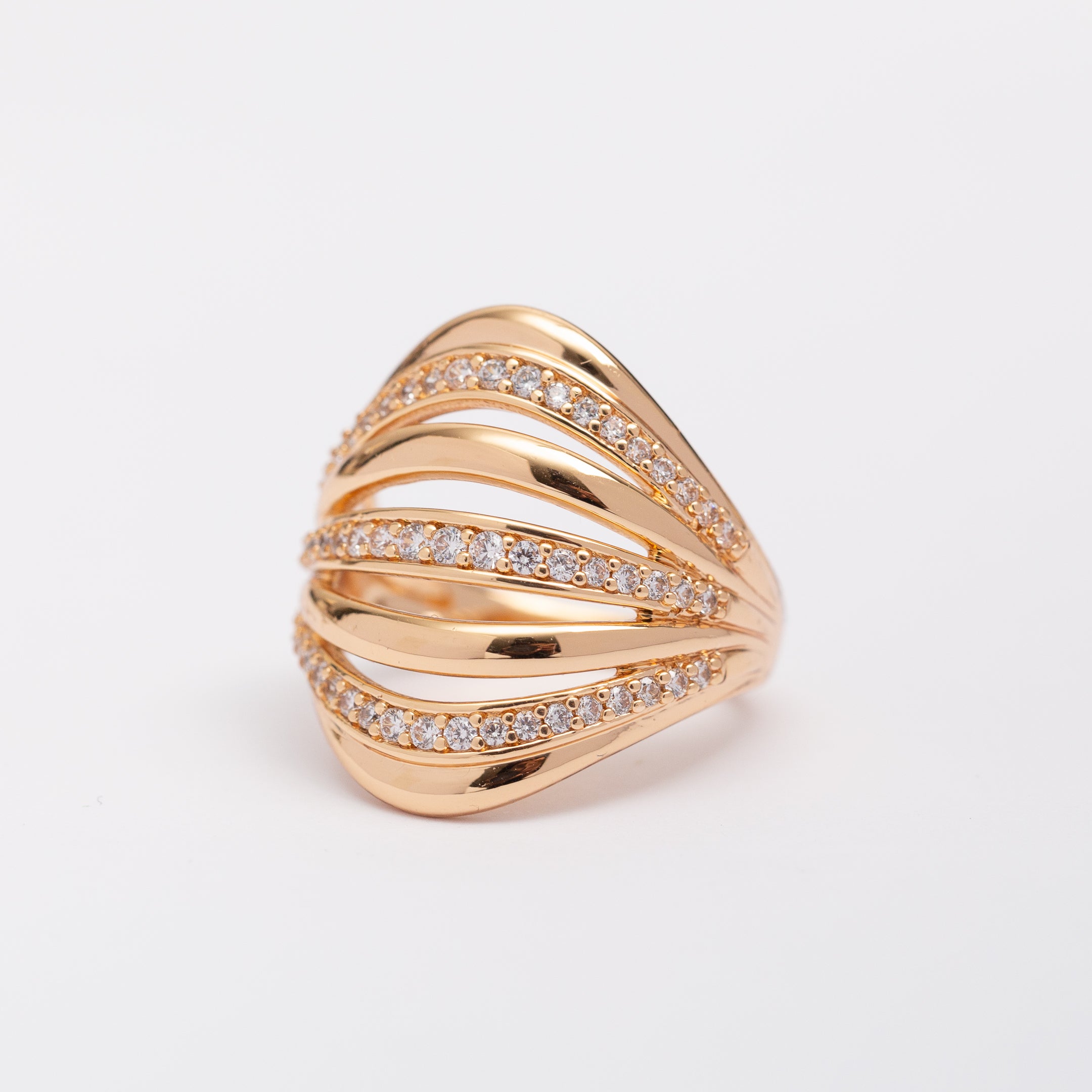 Bague 18K Minimal Gold en plaqué or