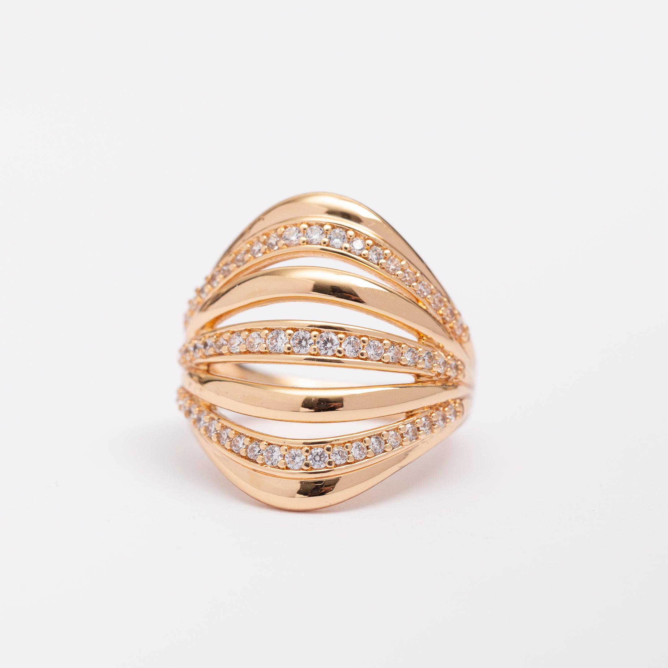 Bague 18K Minimal Gold en plaqué or