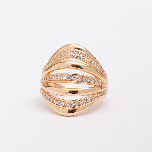 Bague 18K Minimal Gold en plaqué or