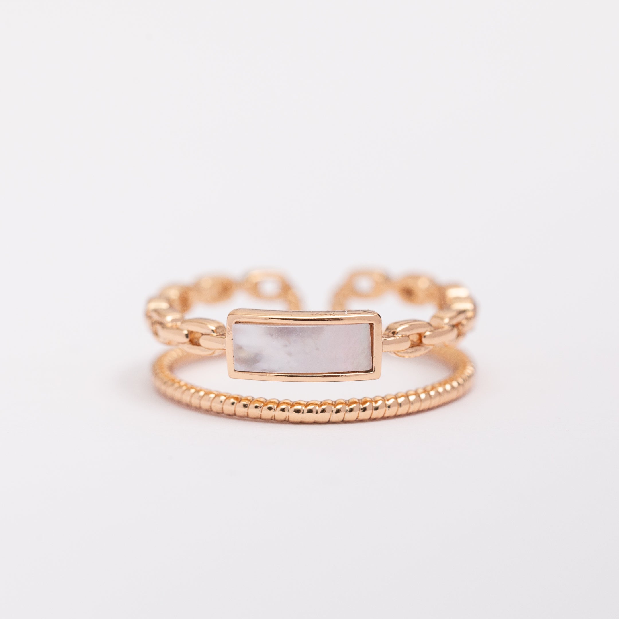 Bague 18K Minimal Gold en plaqué or