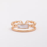 Bague 18K Minimal Gold en plaqué or